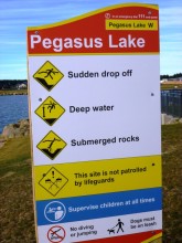 Take care near the water